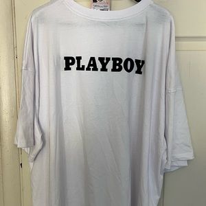 PLAYBOY SLOGAN BACK T SHIRT